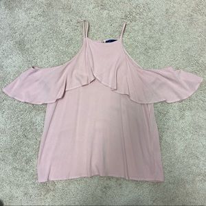 Light Pink Flowy Blouse Top